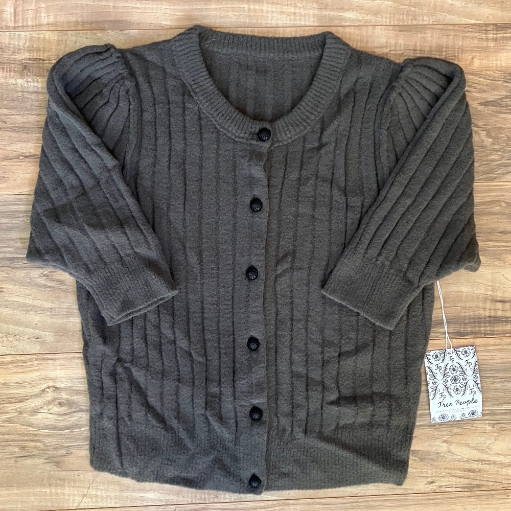 Free People Sloane Button Cardigan